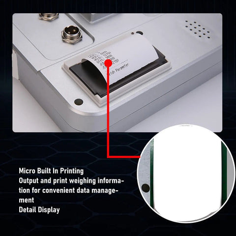 Heavy Duty Electronic Loader Scale With Rock Solid Housing And Dead On Readings digital display with built-in printing for data management.