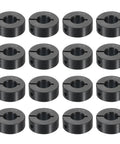 Beefy 16 Pack 3/8 Inch Bore Split Shaft Collar Clamp With 7/8 Inch Outside Diameter And 11/32 Inch Thick Black Oxide Steel Set Screw Lock