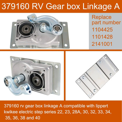 Heavy Duty Gear Box Linkage A For Kwikee Electric RV Steps 22 Through 40 Series Easy Install Replacement Part Compatible With 676061 Motor