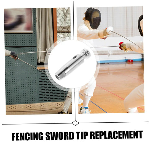 Fencing match with stainless steel fencing replacement tip practice head for spare parts durable and reliable training gear for Epee