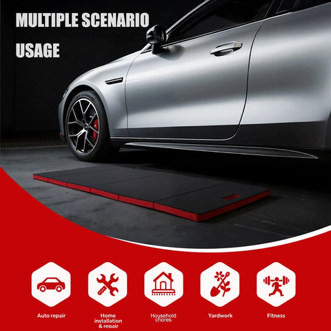 Foldable Mechanic Mat 46.46 Inches By 19.29 Inches Extra Large Beefy Heavy Duty Cushion Pad Waterproof Ground Pad beneath car