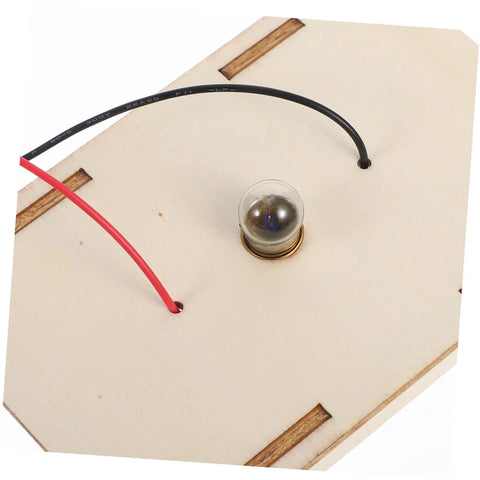 Circuit board with bulb and wires from Hands On Circuit Board Kit For Young Experimenters Electrical Circuit Building Set