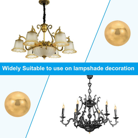 25mm Ball Finial Cap Knob Set in Nickel Color for Lamp Shade Decoration used on chandeliers