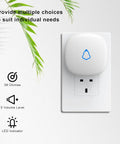 Wireless Door Chime And Open Sensor Alarm With 500 Foot Range 58 Chimes And 5 Volume Levels For Home Office Store Easy Install With Transmitter And Plug In Receiver on wall outlet