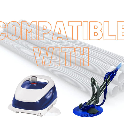Universal 48 Inch Pool Cleaner Hose Kit With 11 Sections And Leader Hose No Fuss Durable Replacement For Automatic Pool Cleaners