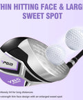 Women’s 12 Piece Complete Golf Club Set For Beginners Right Handed With 460cc Oversized Driver with thin hitting face and sweet spot