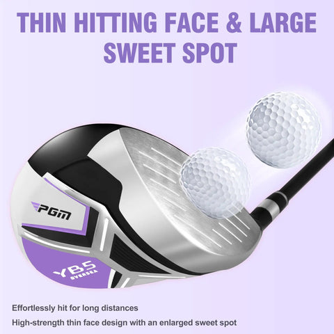 Women’s 12 Piece Complete Golf Club Set For Beginners Right Handed With 460cc Oversized Driver with thin hitting face and sweet spot