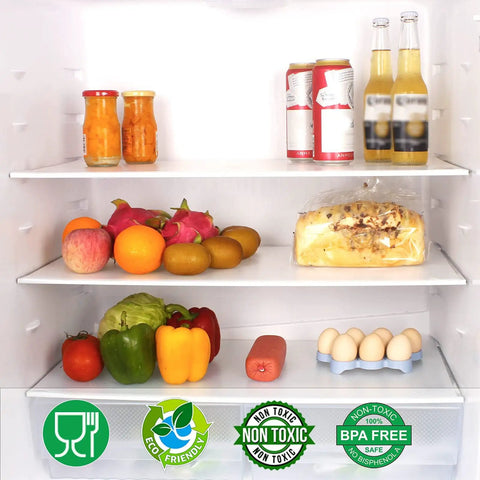 Heavy Duty No Slip Shelf Liner Washable Oil Proof Ribbed Drawer Mat Countertop Protector Fridge Pad Zero Sweat Non Stick Backing Solid Grip 12 By 20 Feet