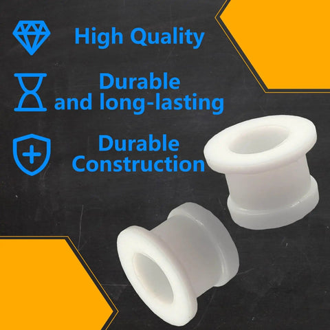 2 Pack Shifter Cable Bushing Kit for Ford Edge 2012-2020, Escape 2008-2019, Explorer 2006-2018, white bushings on black background