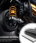 Car suspension system with 144 Piece Car Alignment Shim Assortment Kit With 1/64 1/32 1/16 And 1/8 Inch Shims shown in the inset