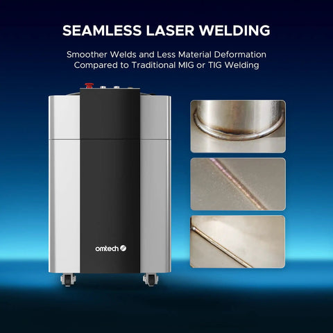 Pro Grade 1500W Handheld Fiber Laser Welder 3 In 1 Welding Cutting And Cleaning Machine with seamless weld samples