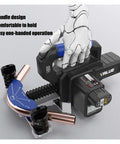 Hiedmeil Electric Copper Pipe Bender Rechargeable Tube Bending Tool for HVAC with ergonomic handle and stainless construction.