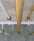 Drop In Anchor M8 Thread Steel Internal Cone Type Concrete Anchor 100 Pack installed supporting ceiling pipes.