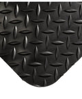 Close-up of UltraSoft Diamond Plate Mat with Nitrile Enhanced SpongeCote Surface for Superior Traction and Durability beveled edge.