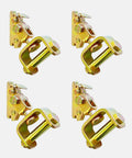4 Pack E-Track Roller Idler Fittings For Heavy Duty Swivel Tie Down Anchors Fit E-Track Ratchet Straps And Wheel Straps Trailer Tie Downs