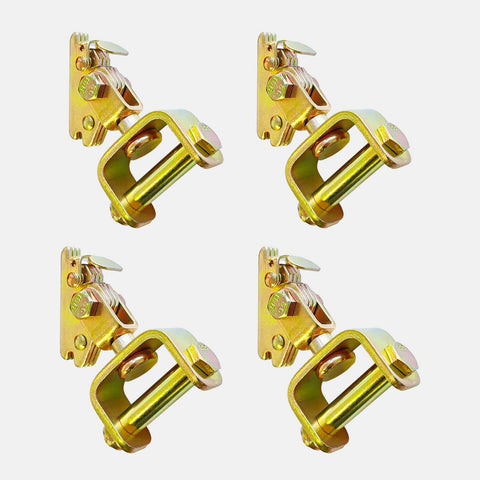 4 Pack E-Track Roller Idler Fittings For Heavy Duty Swivel Tie Down Anchors Fit E-Track Ratchet Straps And Wheel Straps Trailer Tie Downs