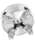 Heavy Duty 4 Jaw Independent Metal Lathe Chuck With Thread Mount Replacement Accessory For Mini Lathes, steel, compact design.