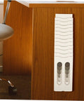 Heavy Duty Wall Mount Card Holder For Garage Shop Warehouse Factory Slick Plastic Label Tag Rack Features Rock Solid Build For Super Neat Organization Daily on wooden desk.