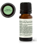 Cool Mint Peppermint Essential Oil 10 mL 100 Percent Pure Organic USDA Certified Organic Aromatherapy Oil For Diffuser Bottle Back