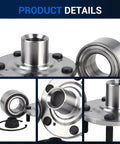 Close-up of Pair BR930580K Front Wheel Bearing And Hub Assembly For Honda CR V 2002 2006 And Element 2003 2011