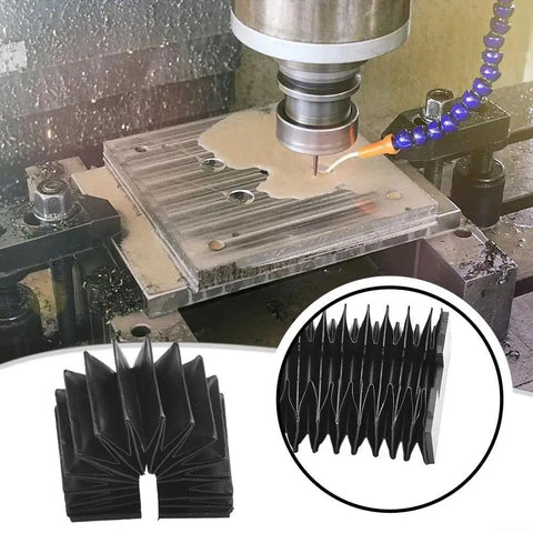 Built Tough Flexible Telescopic Protective Cover For CNC Linear Guides, Dust Shield Bellows Guard For Milling And Engraving Equipment