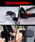 Adjustable Universal UTV Windshield Clamp Strap Kit With Anti Vibration Mounts For Polaris RZR Ranger Easy Install Steps
