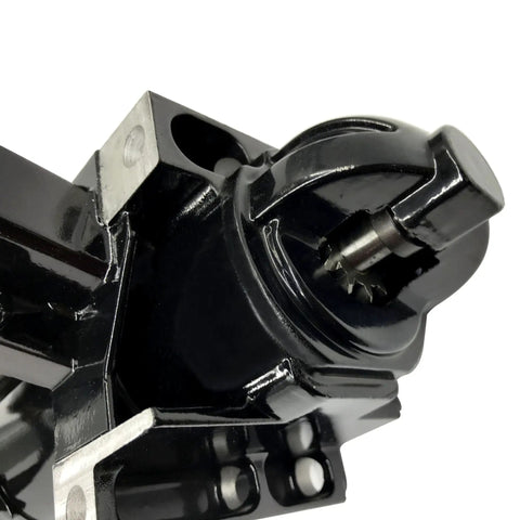 Close-up of Beefy Marine Starter for Mercruiser and Volvo Penta engines 6.2L showing OE quality build and power testing