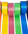 Rainbow Duct Tape Bulk 6 Pack 2 Inch Wide Each Roll 30 Yards 180 Yards Total Assorted Colors No Residue Waterproof Heavy Duty Tape