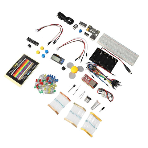 Premium ESP32 Development Board Kit Engineered For Python IoT Programming And No Fuss DIY Projects With Versatile Expansion Headers and accessories view.