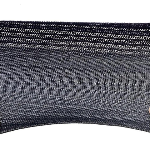 Close-up of Self Closed Cable Sleeve Made Of PET Braided Material for Easy DIY Friendly Cable Management, 50mm width, UV resistant.