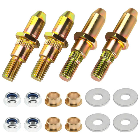 Door Hinge Pin And Bushing Repair Kit For 1999 Through 2007 Chevy Avalanche Silverado Suburban Tahoe GMC Sierra Yukon Escalade Replace 89025539 19299324 38453 Fits Cars Trucks SUVs Beefed Up Heavy Duty Door Hinge Fix For Front Or Rear Doors components