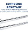 Zinc Pocket Hole Screws For Woodworking And Cabinetry Two And A Half Inch Coarse Thread Maxi Loc Head Indoor Use 250 Count Ideal For Softwood And Plywood Furniture Projects.