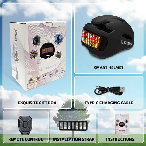Smart Bike Helmet With Light For Adults And Teens, All Purpose Protective Gear For Mountain And Road Cycling, Electric Scooters, Skateboards, Roller Skating And EBikes, With EPS Padding And PC Shell, CPSC ASTM Certified