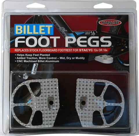 Billet Foot Pegs For Stacyc 12e And 16e Husqvarna And KTM Electric Balance Bikes CNC Aluminum Wide Footrests For Rock Solid Grip And Total Control SFP 1 For Maximum Grip And Precision On Every Ride