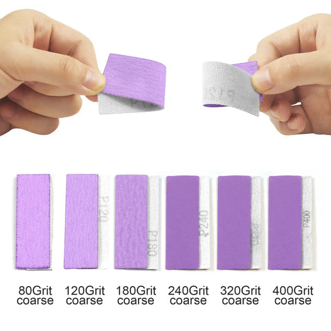 Pro Grade Sanding Block With Assorted Sandpaper Sheets 70 Pcs 80 120 180 240 320 400 600 Grits, Detail Hand Sanding Block Included, Waterproof White Fused Alumina Abrasive For Wood Furniture Crafts And Tight Spaces