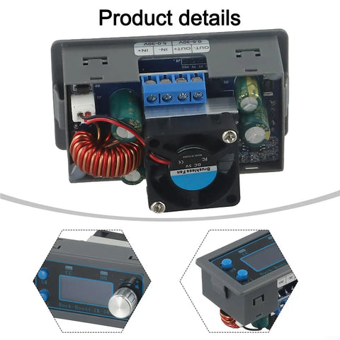 Programmable DC Power Supply For CNC Testing 0.6 To 36V Adjustable Output 5A 80W with smart fan and interface features