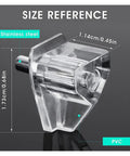 3 Mm Shelf Pins Set With Clear Finish Beefy Heavy-Duty Nickel-Plated Iron Pegs And Shelf Clips with size reference details shown