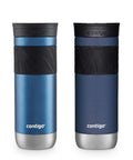 Snapseal Insulated Stainless Steel Travel Mug 20oz With Grip Lid Blue Corn Transparent Satin And Midnight Berry Colors Leak Proof