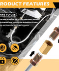 Rear Brake Line Kit Three Sixteenth Inch Steel Sixteen Inch With Inverted Dual Connectors And Two Fittings installed in vehicle