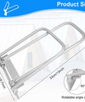 Metal Roof Eaves Locking Tool For Drip Edge Hemming And Standing Seam Lock Tool, 8 in by 13 in, 90° rotatable angle diagram