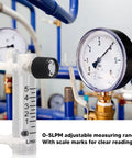 0-5 LPM Panel Mount Gas Flowmeter For Air Adjustable Flow Meter With Clear Scale And Transparent Wall 4 Percent Accuracy