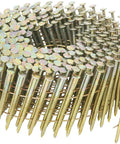 2-1/4 Inch Siding Nails With Ring Shank Full Round Head Wire Coil.092 Inch Electro Galvanized 3,600 Count
