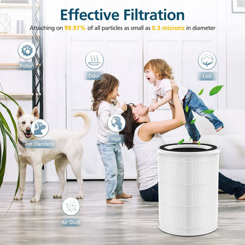 Replacement 4 In 1 Air Filter For Comfy Air C2 Purifier Only Compatible With TPAP001 Premium TPFF001 filter in family setting