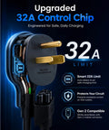 Heavy Duty Nema 6 50 Adapter For Tesla Gen 2 Mobile Connector 240V 32A Ev Charger Plug featuring upgraded control chip.
