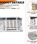 Hot Shot Dryer Heating Element Replacement 279838 showing coil details and nickel chromium composition for Whirlpool Centennial Kenmore