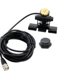 NMO Antenna Lip Hatchback Mount Bracket With Through Hole Fixed Cap For Vehicle Ham Radio 16 Point 5 Ft RG58 Pure Copper Coax Cable UHF PL259 Male Connector No Drill Installation