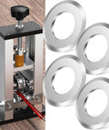 Four Pack Boss Grade High Speed Steel Wire Stripper Replacement Blades For Universal Manual And Electric Cutters shown with stripping machine.