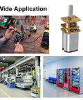 Applications of 2 Pack 12V 1000RPM All Metal Gear Motor Micro Gearbox N20 Speed Reduction in robotics and machines.