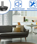 15 Pack 1/4 20 Adjustable Furniture Levelers Built From Heavy Duty Stainless Steel Screw In Feet in a modern kitchen setting.