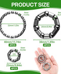 12 Piece Bike Wheel Ball Bearings And Retainer Cages Set In Three Sizes For Front And Rear Hubs And Bottom Bracket
